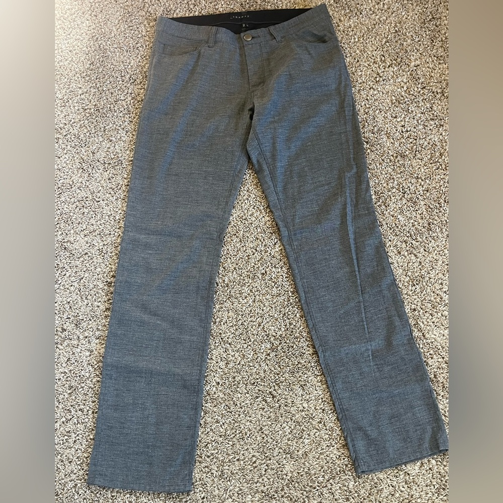 Theory Men's Charcoal Hayden Pants
